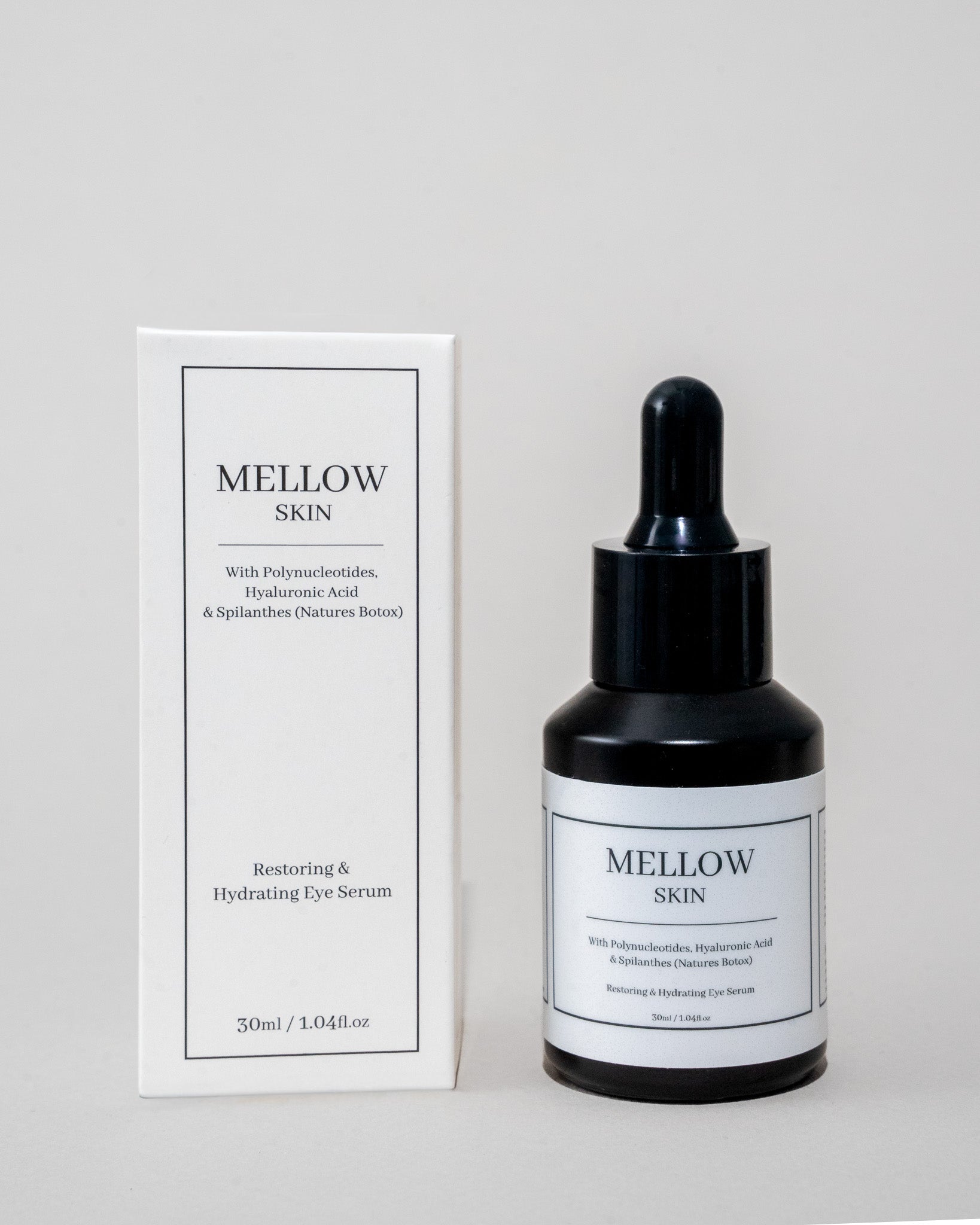 Mellow Skin Polynucleotide (Salmon DNA - PDRN) Restore & Hydrating Eye Serum With Polynucleotides, Hyaluronic Acid & Oleracea Extract (30ml)